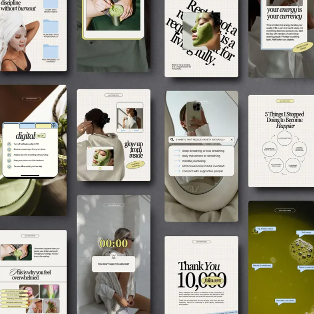 Canva Templates for Wellness Coaches | IG Posts & Reels